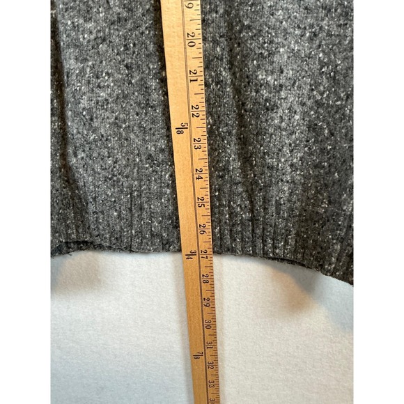 Lorenzo Magni Mens Wool Blend Fair Isle Quarter Zip Sweater Grey Made in Italy S - Picture 7 of 9